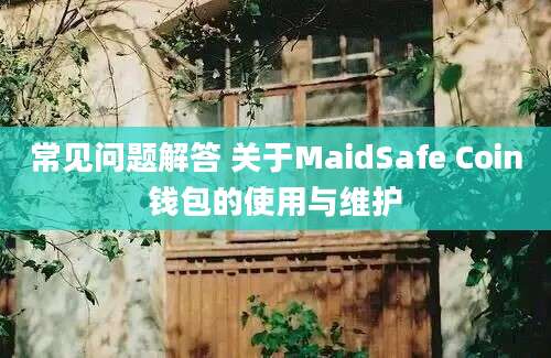 常见问题解答 关于MaidSafe Coin钱包的使用与维护