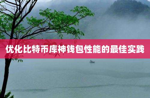 优化比特币库神钱包性能的最佳实践