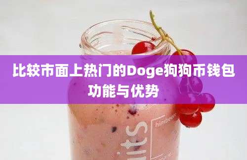 比较市面上热门的Doge狗狗币钱包功能与优势