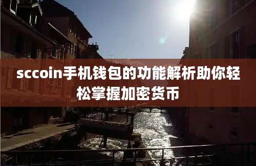 sccoin手机钱包的功能解析助你轻松掌握加密货币