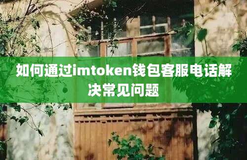 如何通过imtoken钱包客服电话解决常见问题