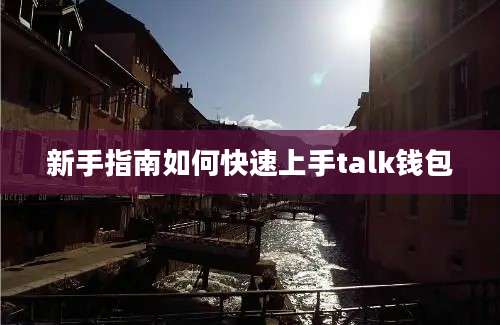 新手指南如何快速上手talk钱包