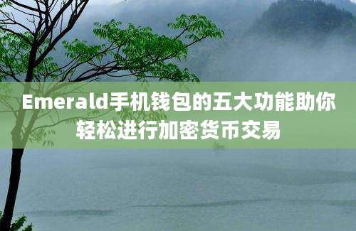 Emerald手机钱包的五大功能助你轻松进行加密货币交易