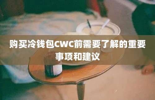 购买冷钱包CWC前需要了解的重要事项和建议