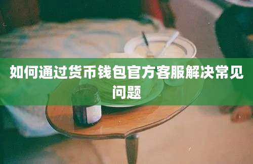 如何通过货币钱包官方客服解决常见问题