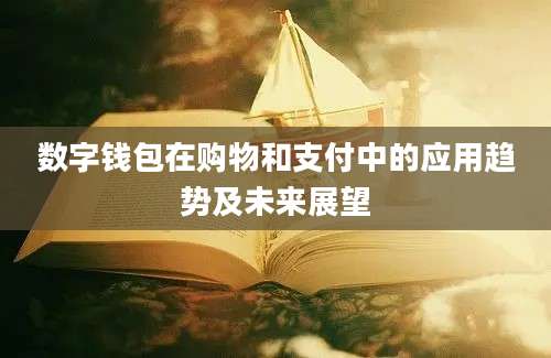 数字钱包在购物和支付中的应用趋势及未来展望