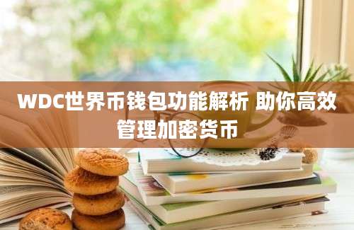 WDC世界币钱包功能解析 助你高效管理加密货币