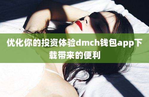 优化你的投资体验dmch钱包app下载带来的便利